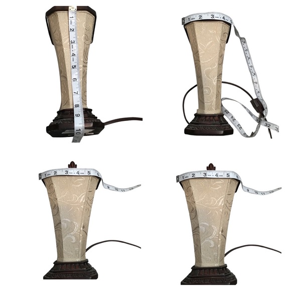 10” High Antique Low Light Nightlight Fabric & Metal (Bulb Included) - Picture 12 of 14